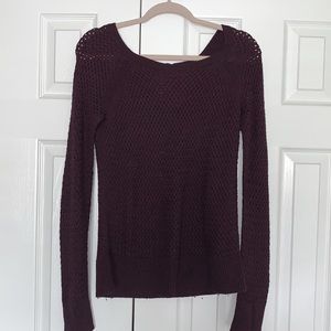 American eagle maroon sweater with zipper. Small